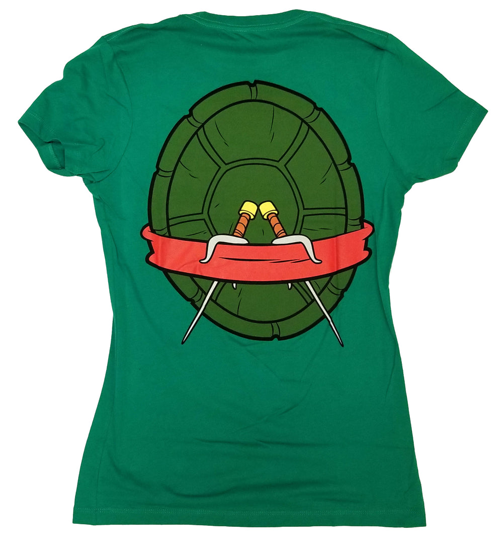 TMNT Teenage Mutant Ninja Turtles Raphael Costume Mighty Fine Junior T-Shirt