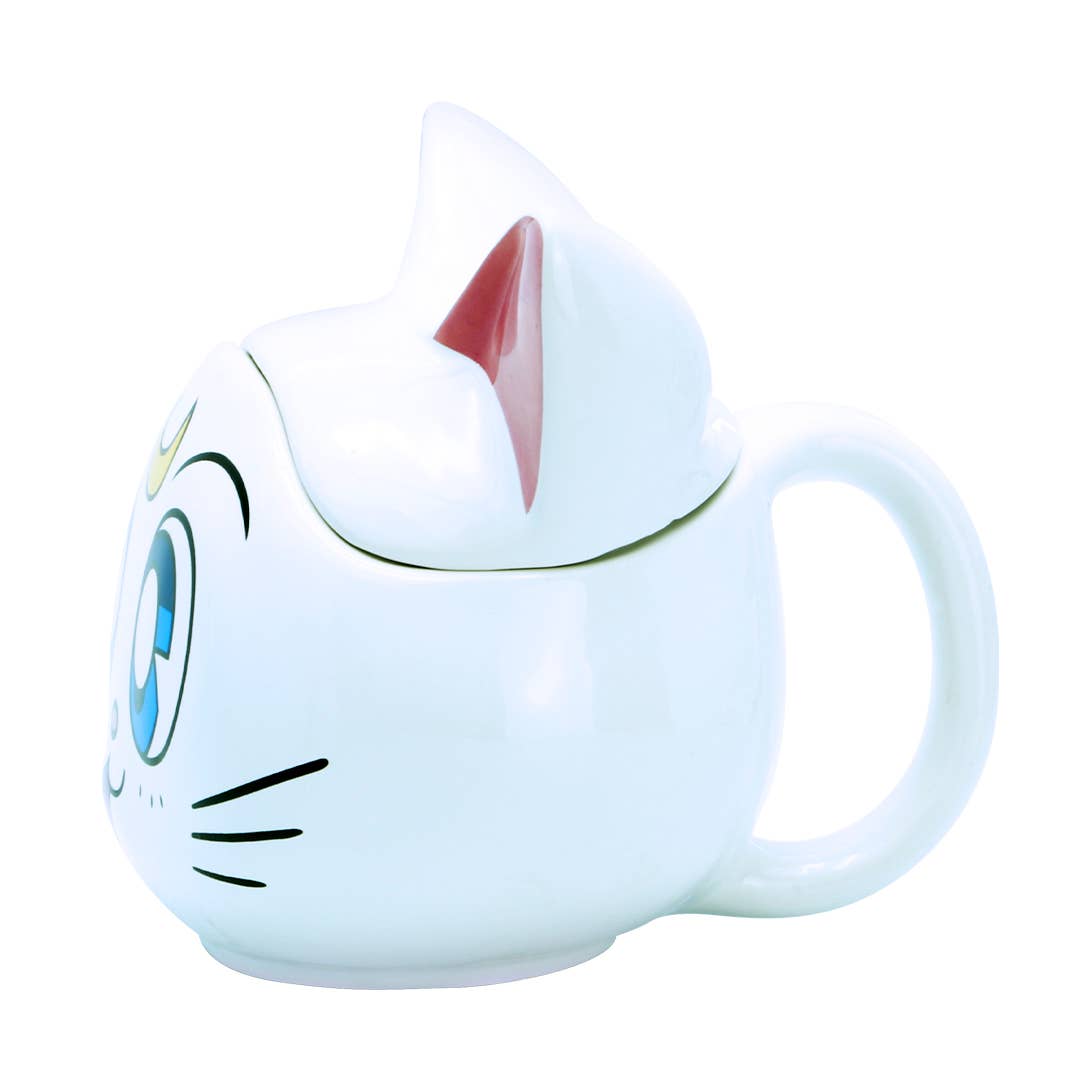Sailor Moon Luna & Artemis 3D Ceramic Coffee Tea Mugs Set 11.5Oz