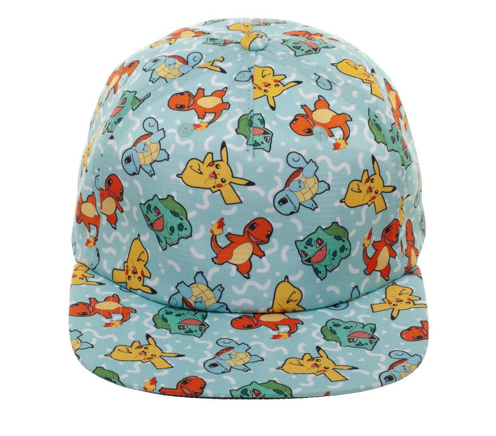 Pokemon Pikachu and Characters Sublimated Snapback Hat Cap