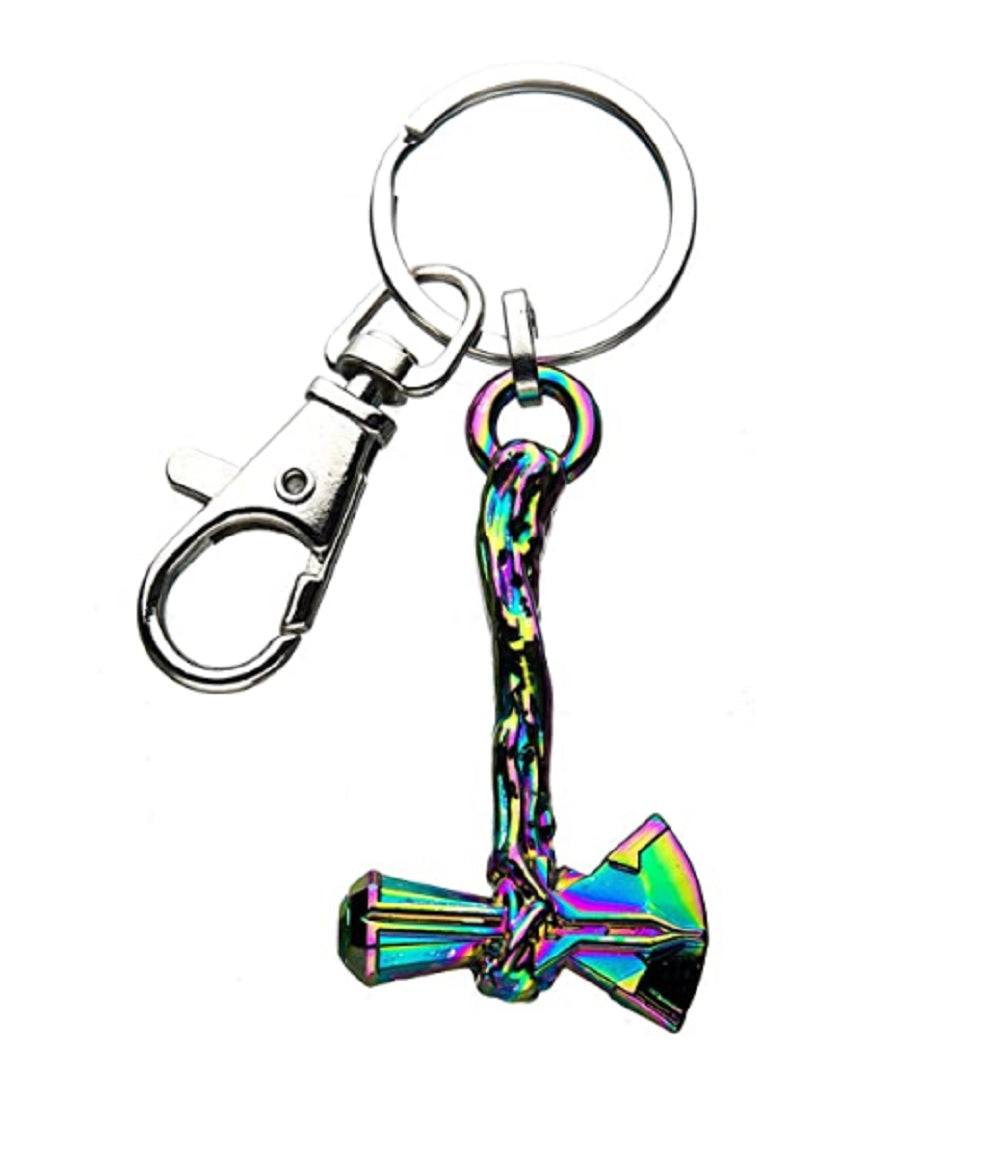 Marvel Avengers Endgame Thor Axe 3D Rainbow Stormbreaker Keychain