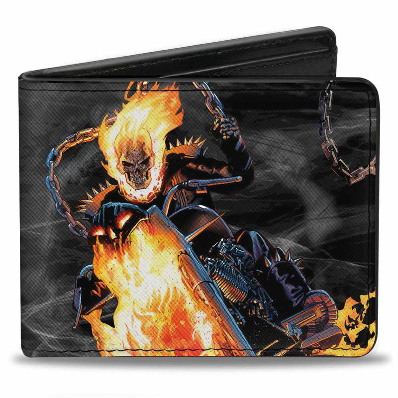 Marvel Ghost Rider Riding Pose With Skull Bifold Wallet