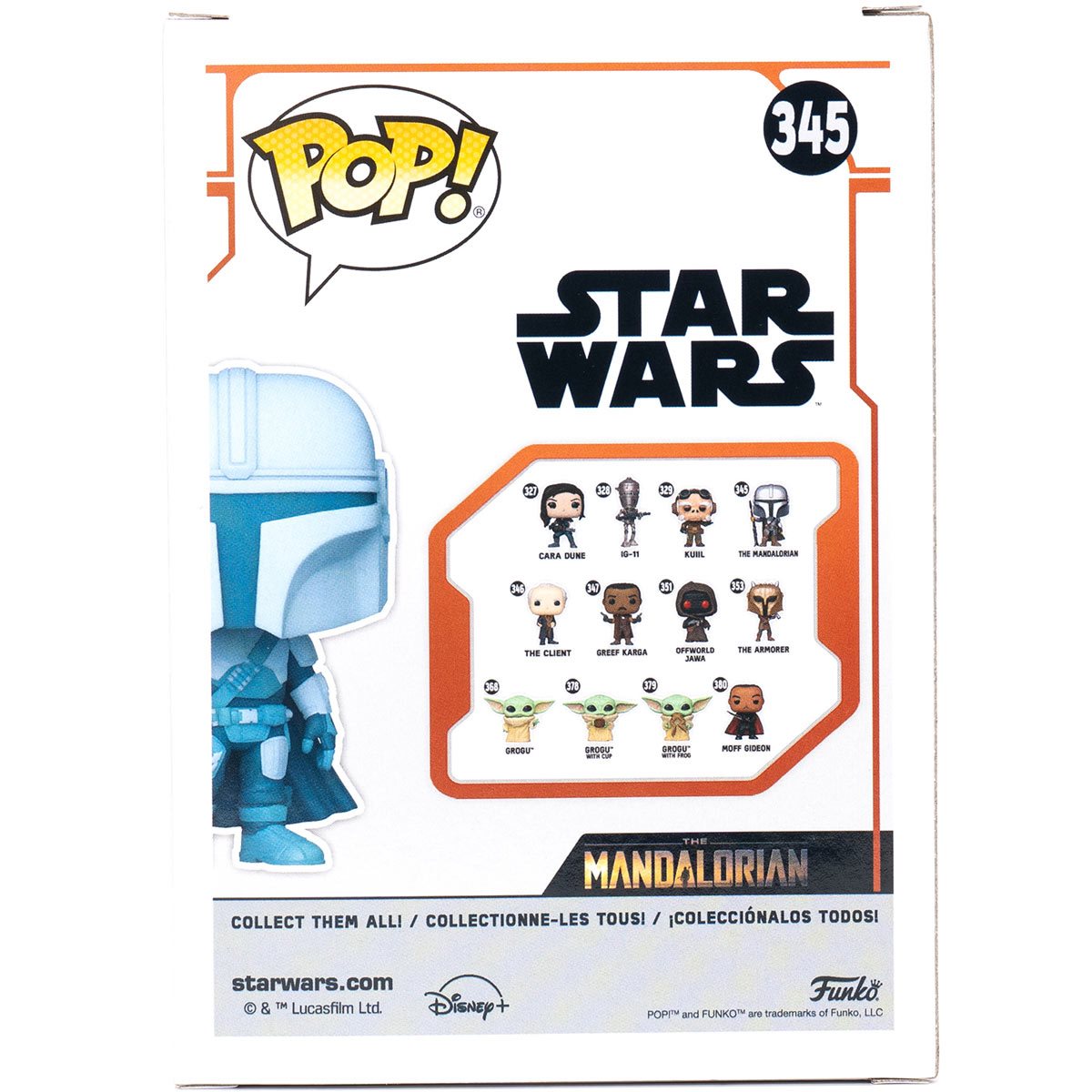 Funko Pop! Star Wars: The Mandalorian Hologram Glow-in-the-Dark Entertainment Earth Exclusive