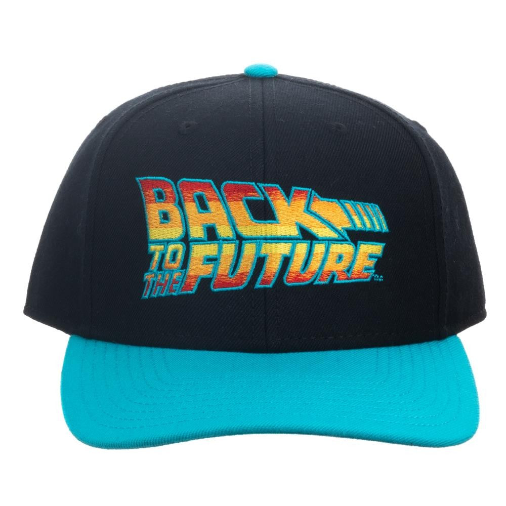 Back to the Future Movie Logo Flat Bill Snapback Hat