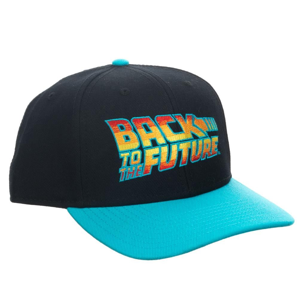 Back to the Future Movie Logo Flat Bill Snapback Hat