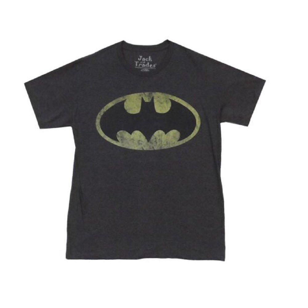 Batman Distressed Logo DC Comics Premium Adult T-Shirt