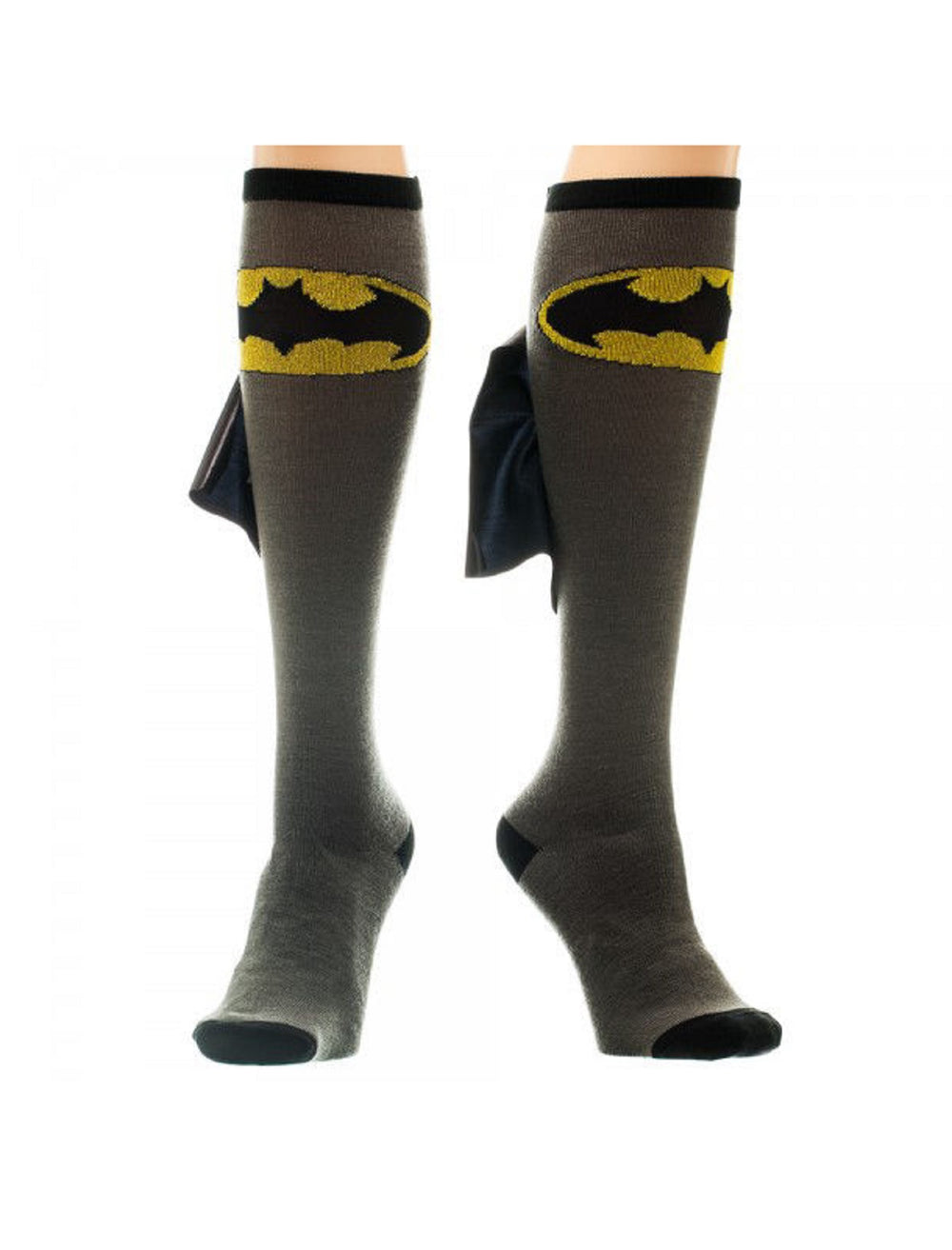 Batman Logo Symbol DC Comics Knee High Socks With Cape