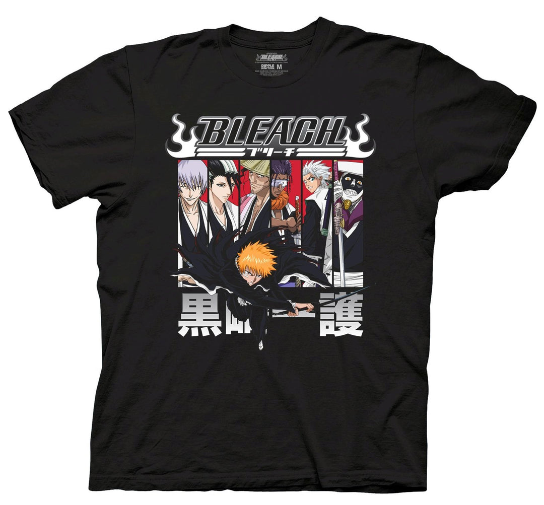 Bleach Ichigo Characters In Frames Officially Licensed Adult T-Shirt