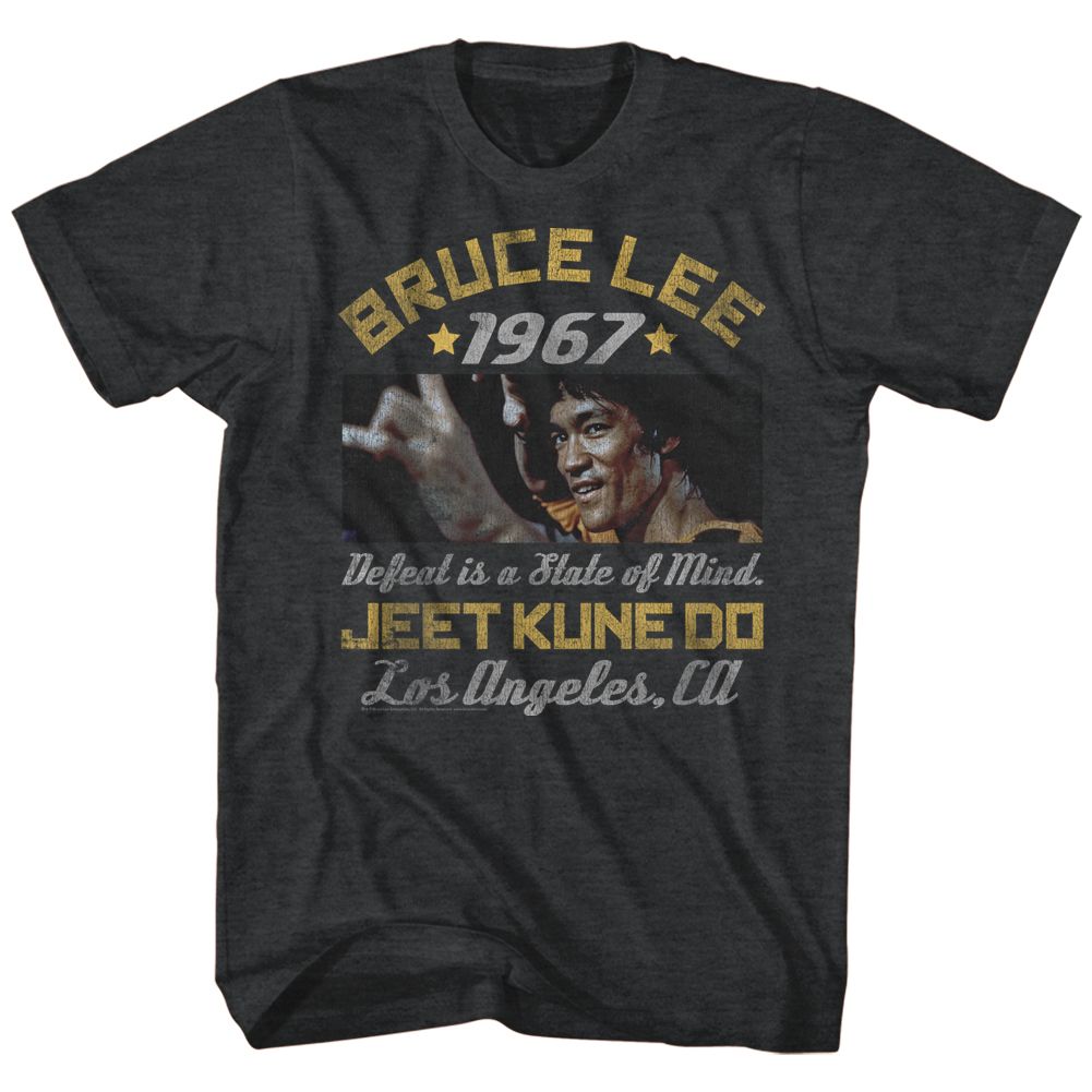 Bruce Lee - Box Smirk - Short Sleeve - Heather - Adult - T-Shirt