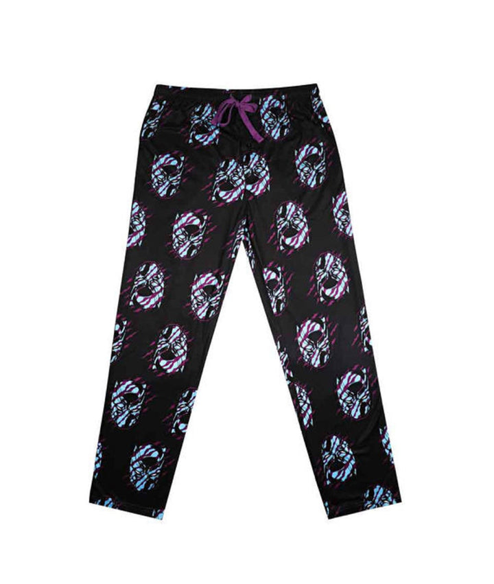 Black Panther Claw and Mask Symbol Marvel Adult Unisex Pajama Sleep Pants