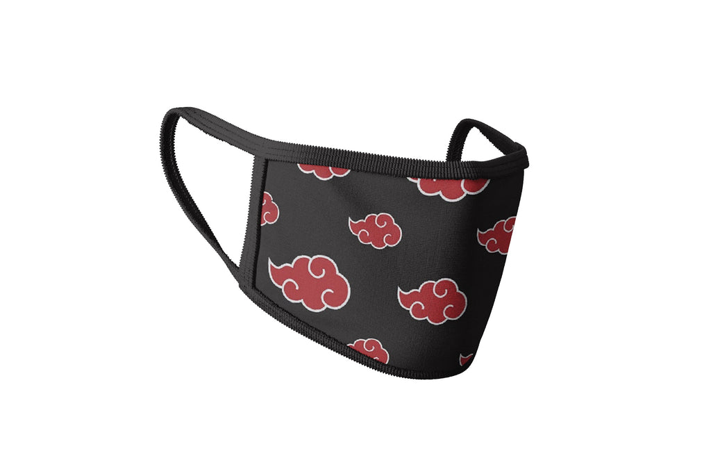 Naruto Shippuden Akatsuki Clouds Face Mask Cotton Double Layer Reusable Washable Mask