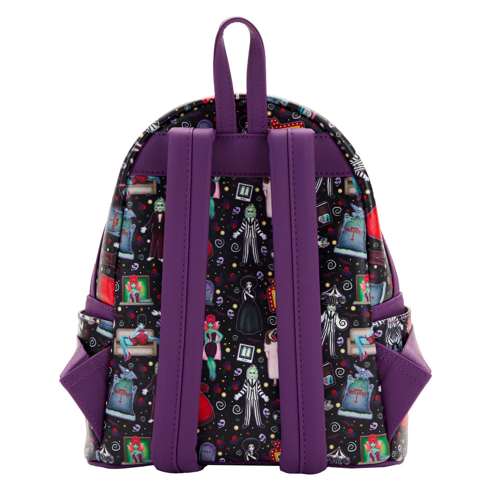 Loungefly Beetlejuice Icons Mini Backpack Bag Purse