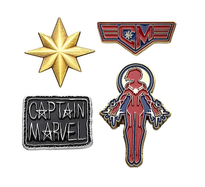 Captain Marvel - Marvel Comics Enamel Pin Set 4 piece