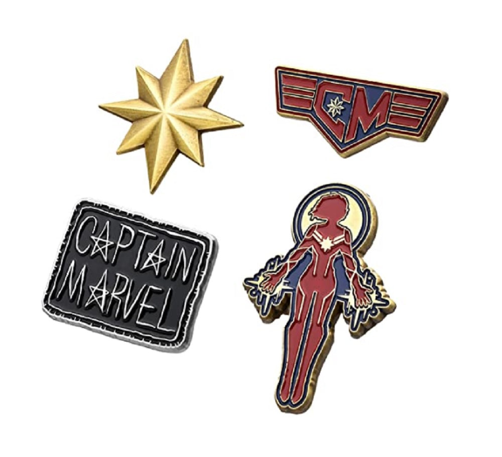 Captain Marvel - Marvel Comics Enamel Pin Set 4 piece