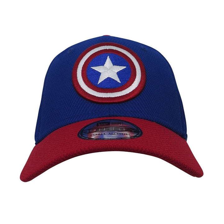 Captain America Red Blue New Era 39Thirty Fitted Hat Cap Large/X-Large