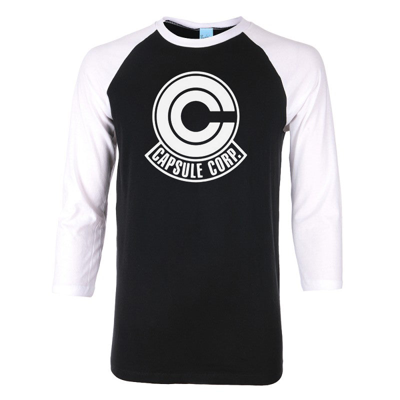 Dragon Ball Capsule Corp Symbol Baseball T-Shirt
