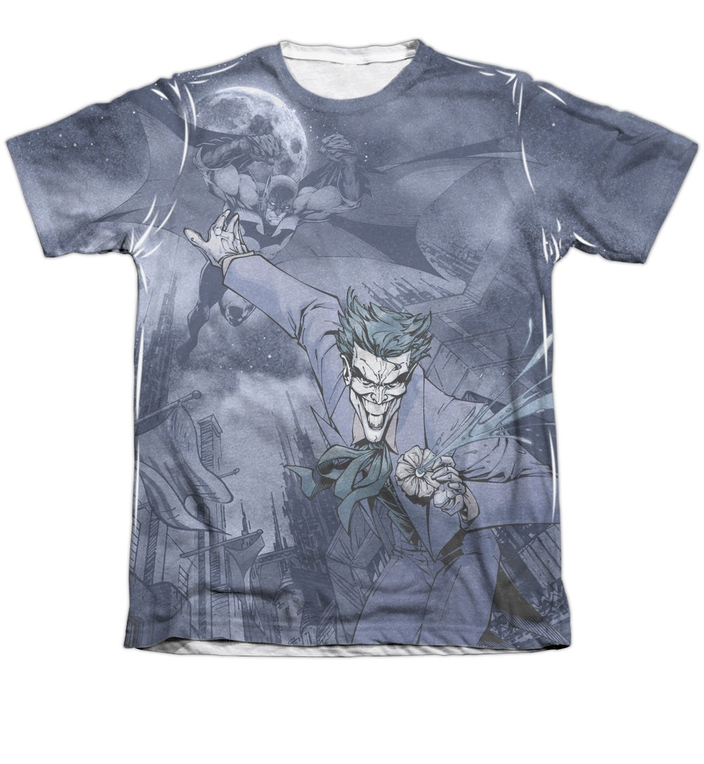 Batman Catch The Joker Night Classic DC Comics Adult T-Shirt