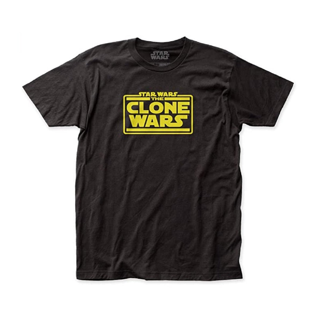 Star Wars The Clone Wars Logo Adult T Shirt