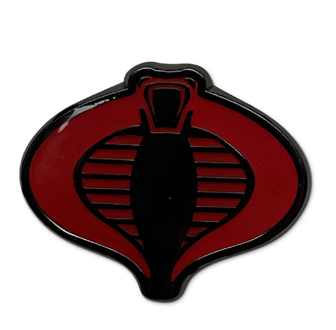 G.I. Joe Cobra Symbol Classic Cobra Commander Enamel Pin 2 Pack Set