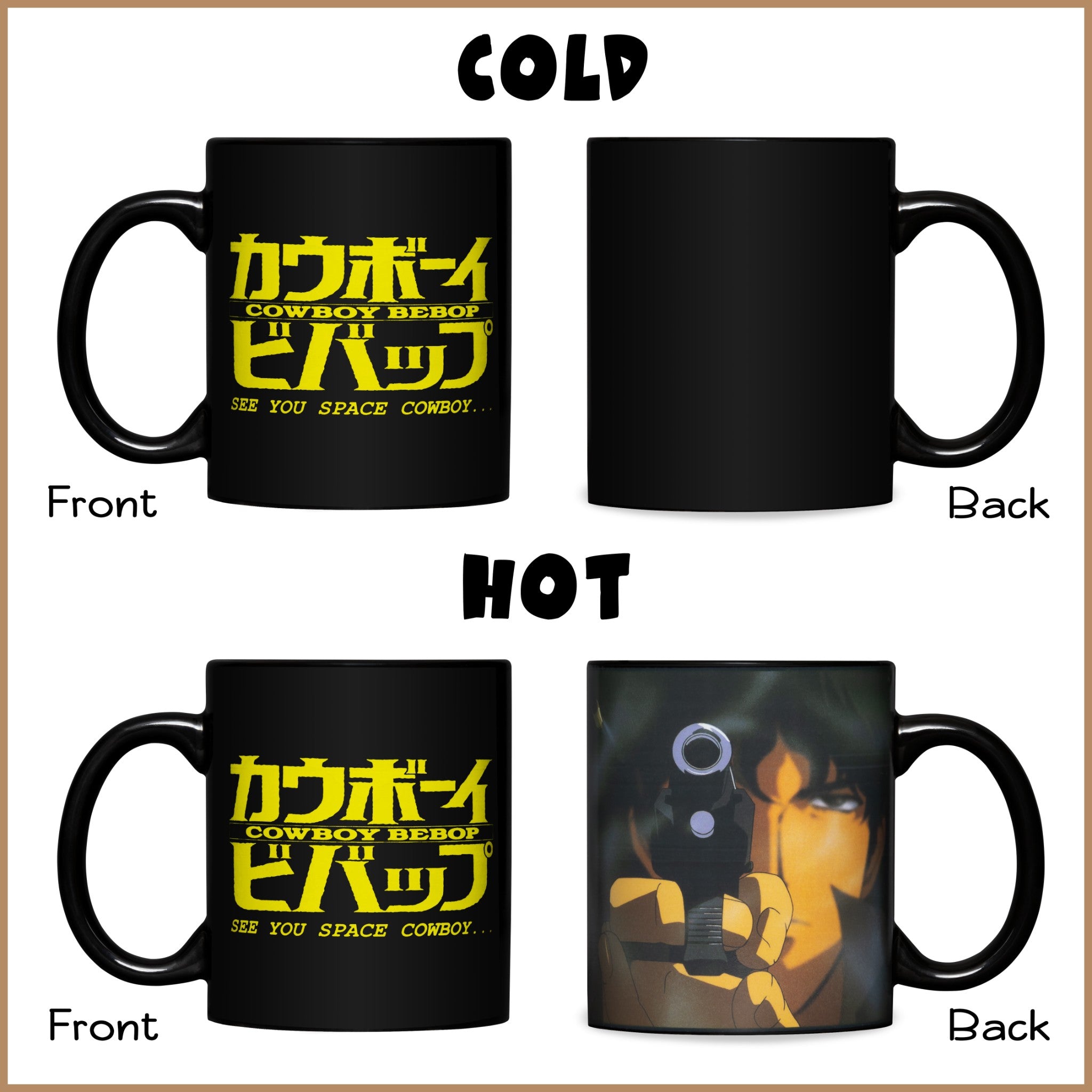Cowboy Bebop Spike See You Cowboy 14oz Heat Reactive Ceramic Coffee Mug