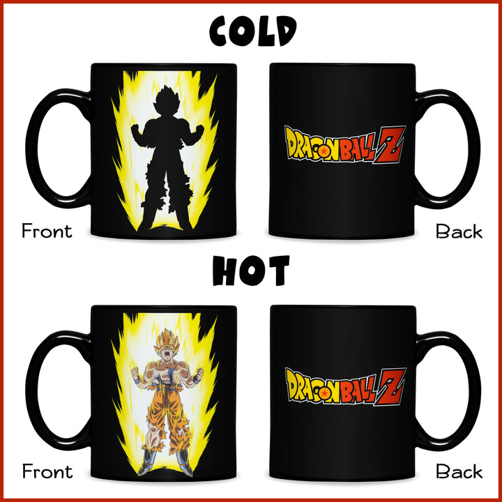 Dragon Ball Z Super Saiyan Goku 16oz Heat Reactive Ceramic Coffee Mug