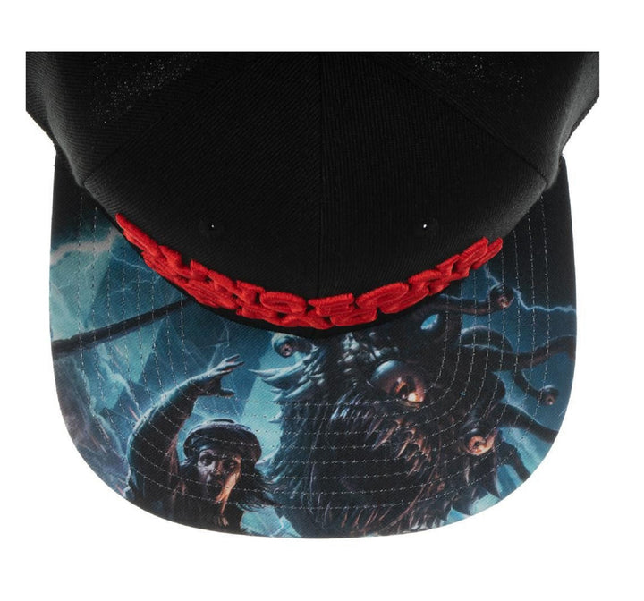 Dungeons and Dragons Sublimated Bill Black Snapback Cap Hat