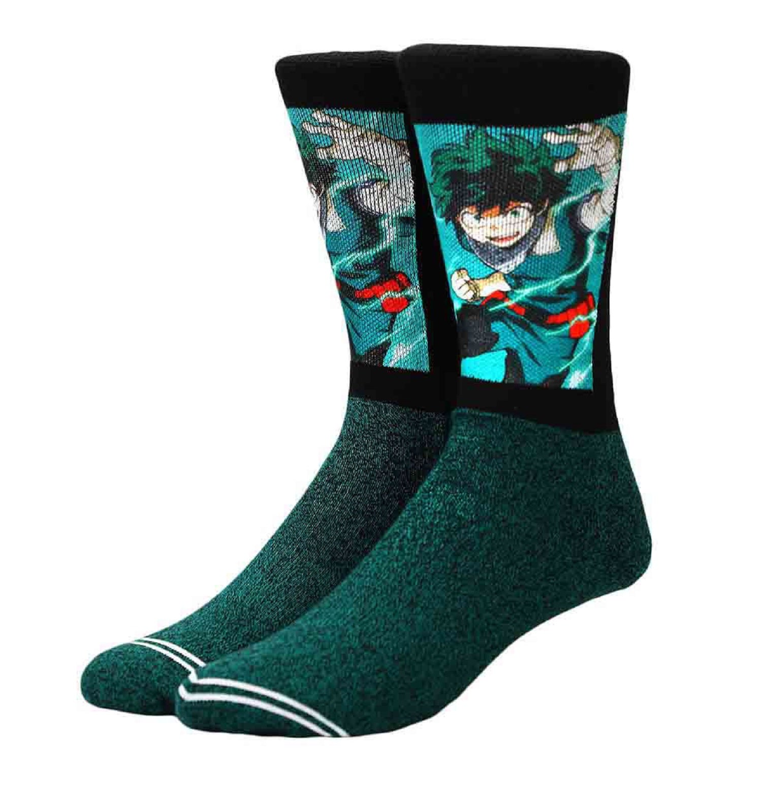 My Hero Academia Deku 360 Character Anime Adult Crew Socks