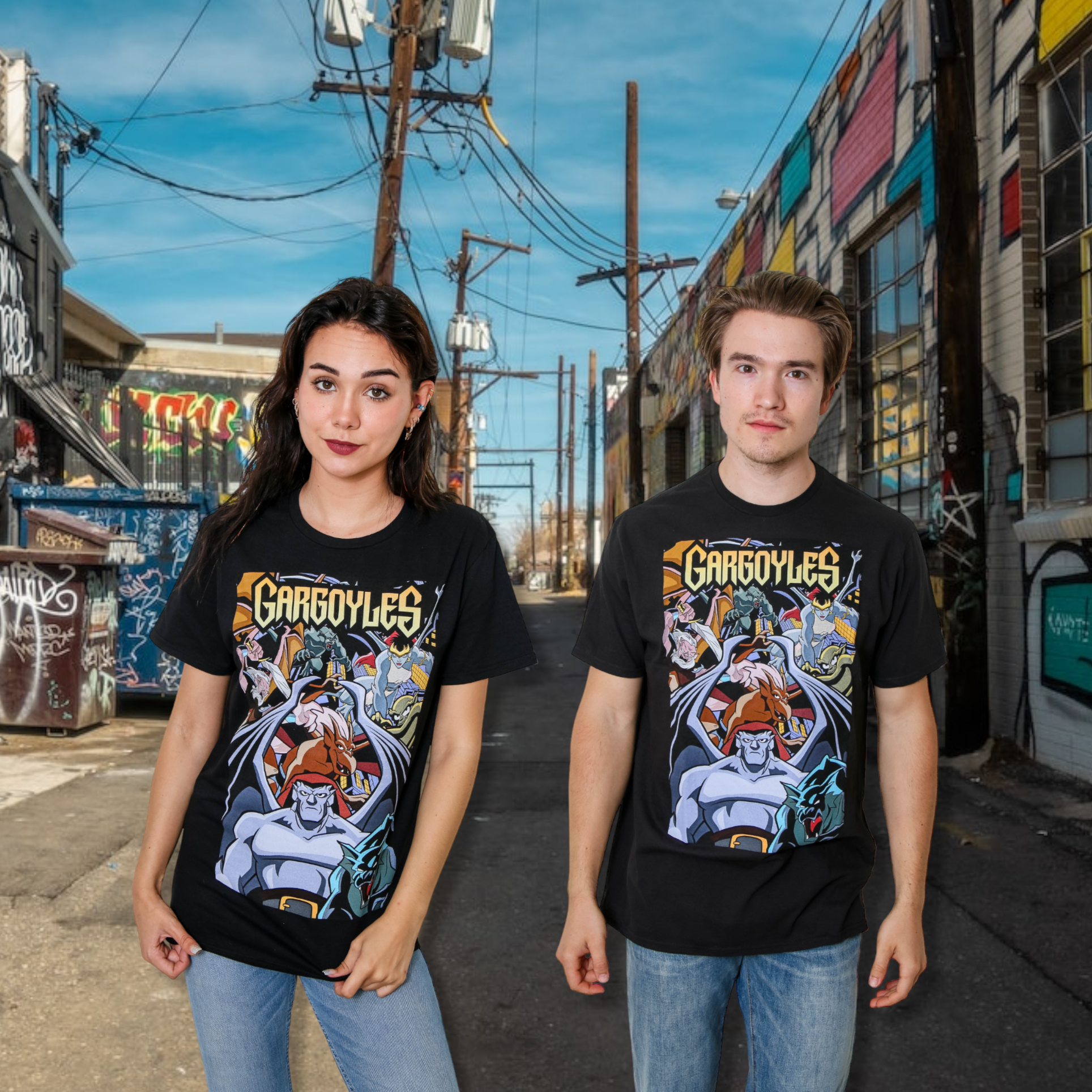 Gargoyles Comic Cover Disney Adult T-Shirt