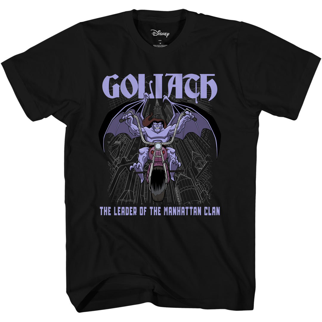 Gargoyles Biker Goliath Ride Manhattan Clan Disney 90's Retro Adult T-Shirt