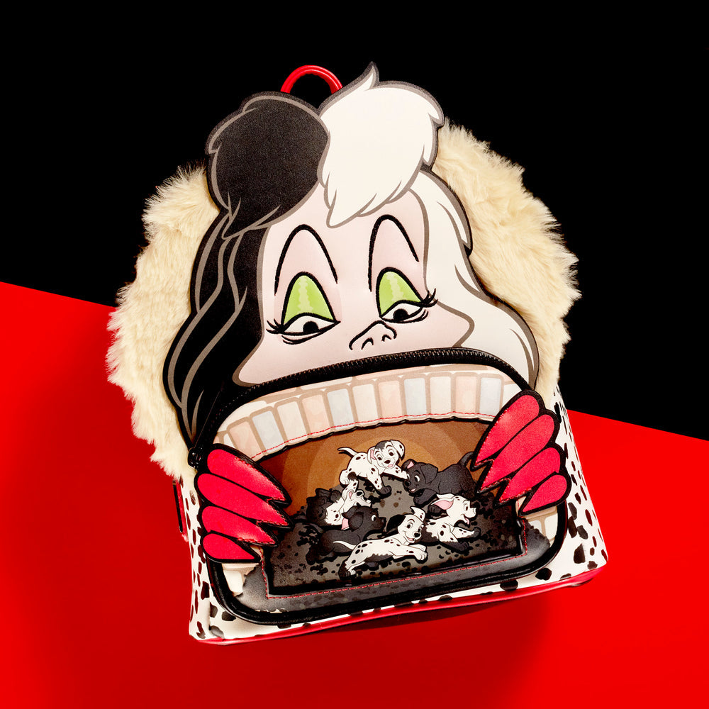 Loungefly Disney 101 Dalmatians Cruella De Villains Scene Mini Backpack