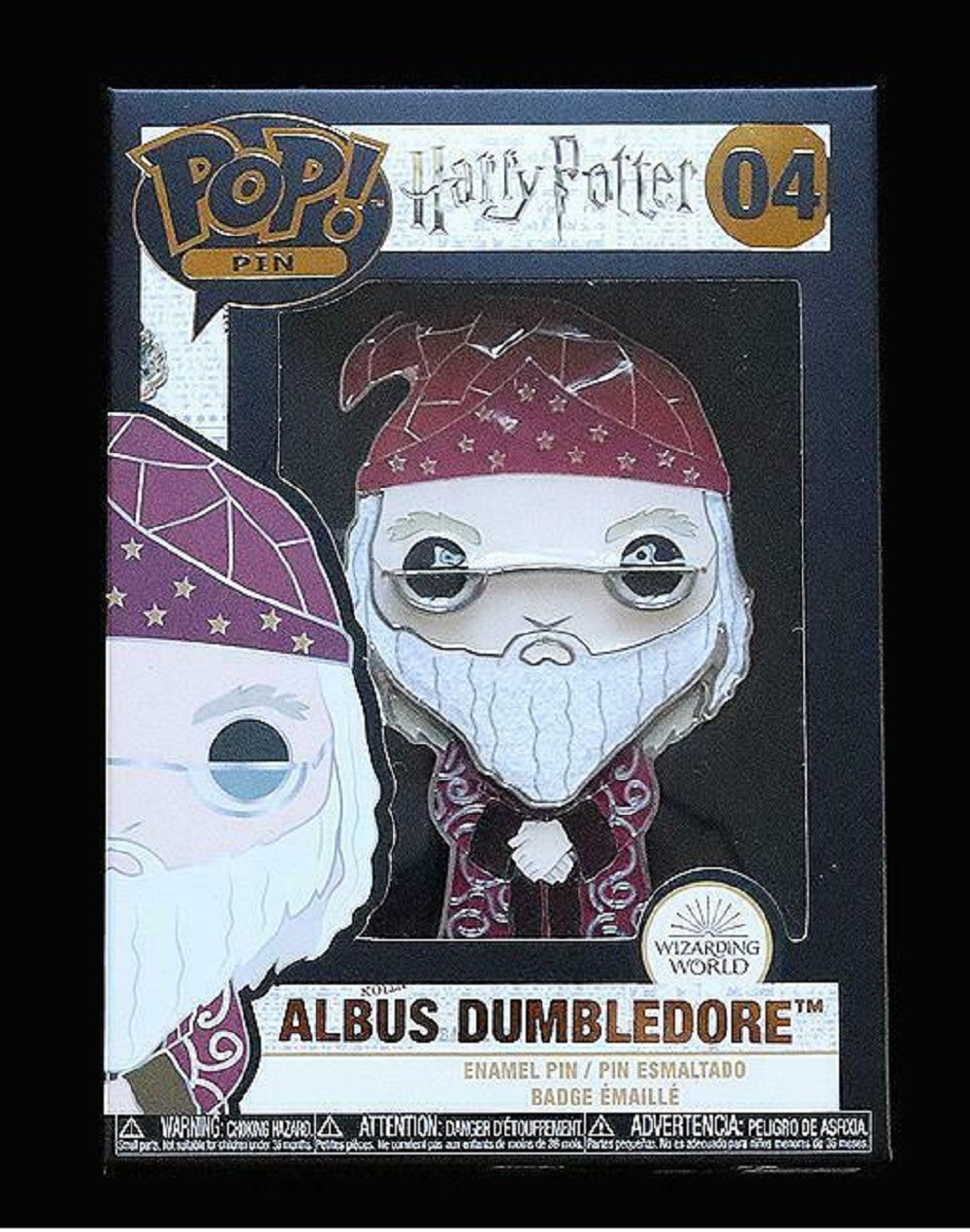 Funko Pop! Pin Harry Potter Albos Dumbledore Wizard 4" Pin