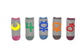 Sailor Moon Space Dye 5 Pack Socks Lowcut Socks - Fits Shoe Size 4-10