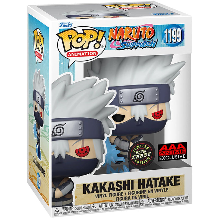 Funko Pop! Naruto Shippuden - Young Kakashi Hatake Chidori GITD Chase AAA Anime Exclusive