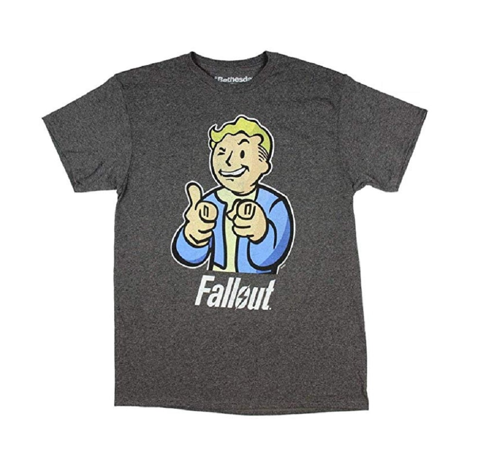 Fallout Vault Boy Gamer Adult T Shirt