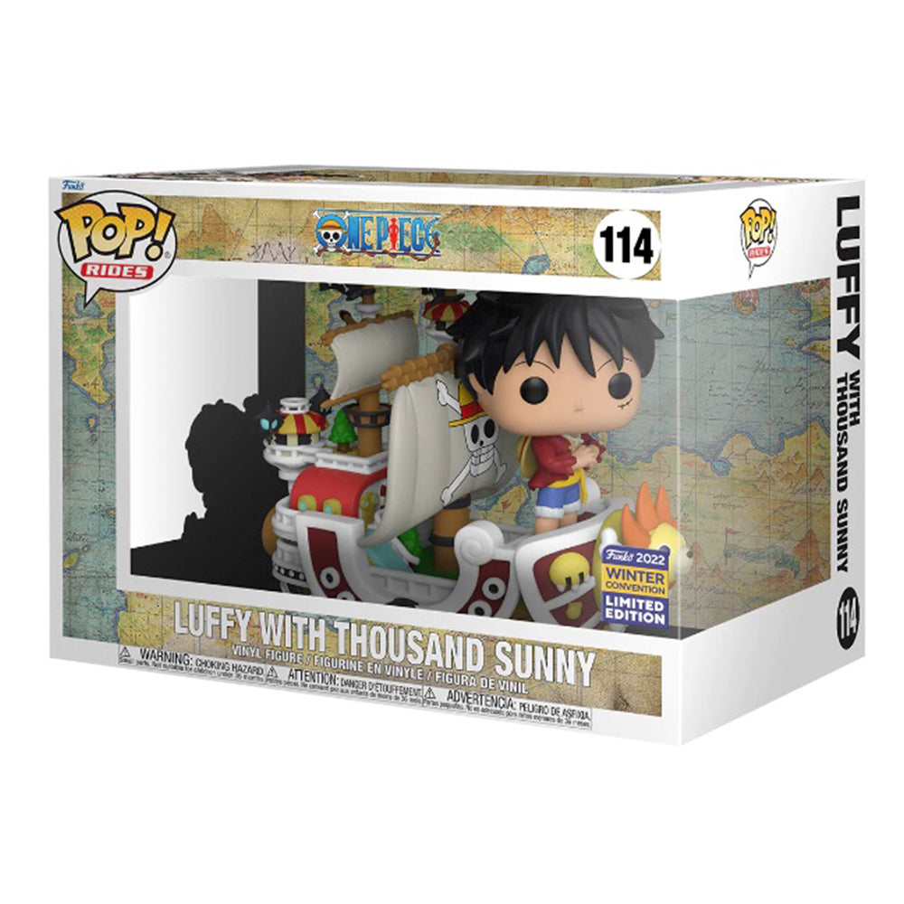 Funko Pop! Rides Animation: One Piece - Luffy with Thousand Sunny 2022 Winter Convention Exclusive