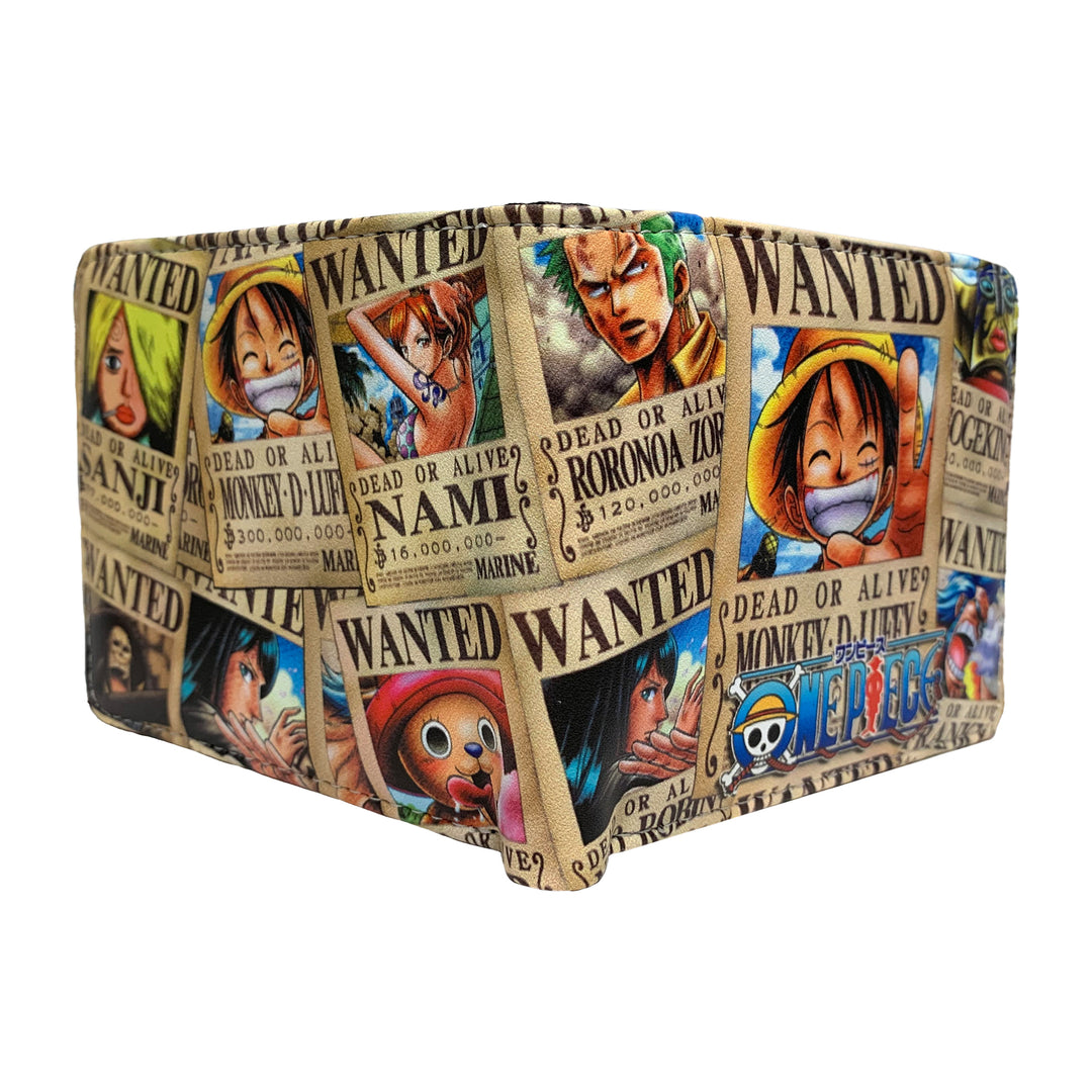 One Piece - Luffy And Crew Wanted Posters Bi Fold Anime Wallet