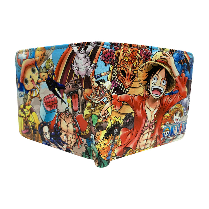 One Piece - Luffy And Friends Bi Fold Anime Wallet