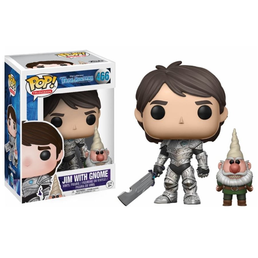 Funko Pop Trollhunters Jim With Gnome Vinyl Action Figure