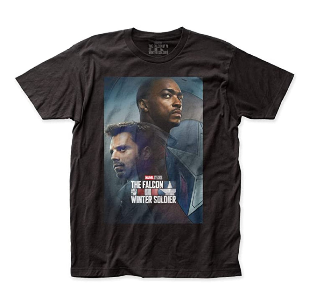 The Falcon and The Winter Soldier Poster Marvel Adult T Shirt