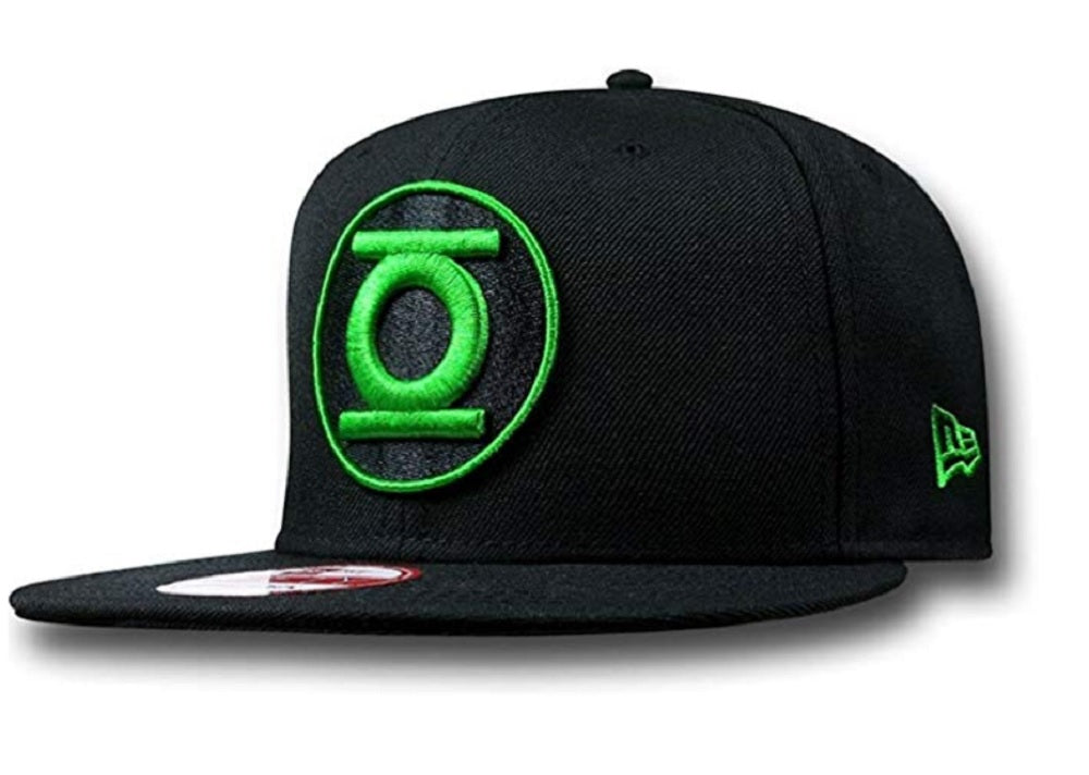 Green Lantern Symbol Black 9FIFTY New Era Snapback Cap Hat