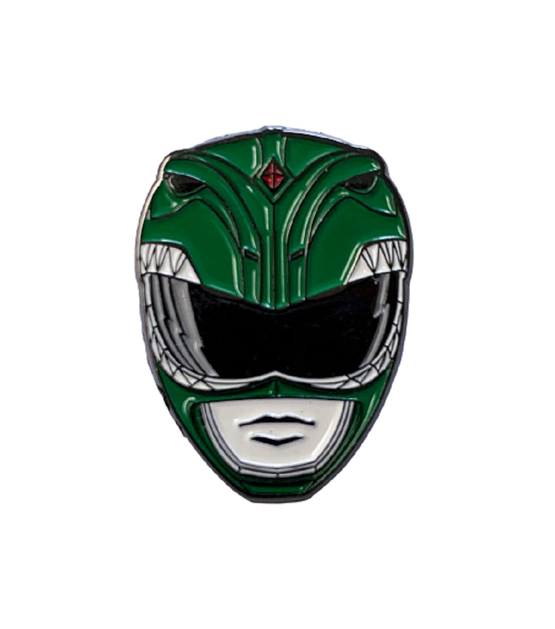 Power Rangers Green Ranger Mask and Emblem 2 Pack Enamel Pin Set