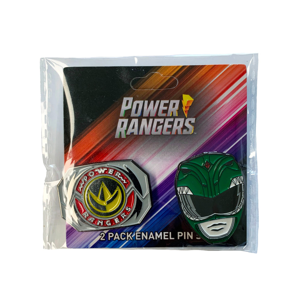 Power Rangers Back Emblam Power Rangers Green Ranger Mask and Emblem 2 Pack Enamel Pin Set ...
