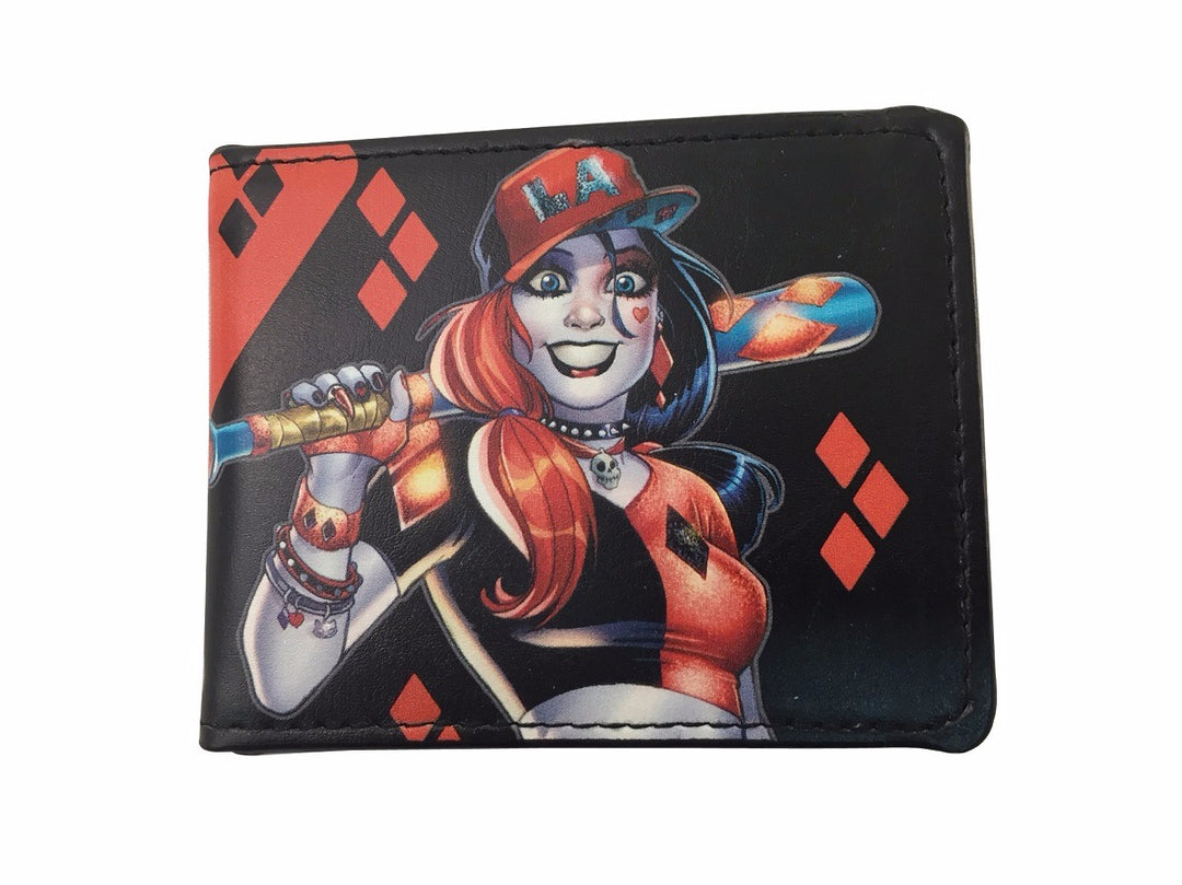 Harley Quinn La Baseball Cover Adult Bi-Fold Wallet