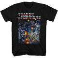 Transformers Retro Scene 80's Cartoon Toy Officially Licensed Adult T-Shirt