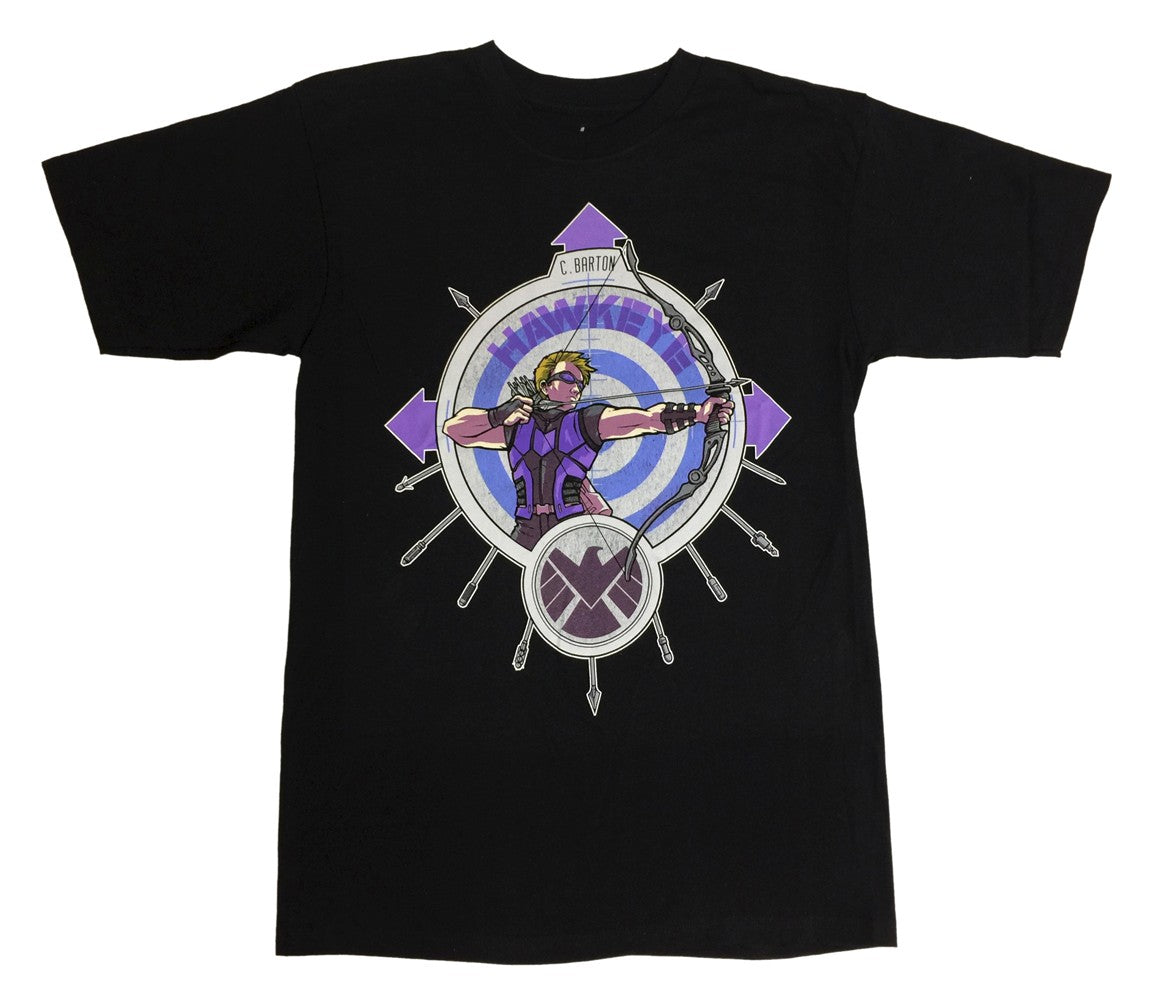 Hawkeye Shielded Marvel Comics Adult T-Shirt
