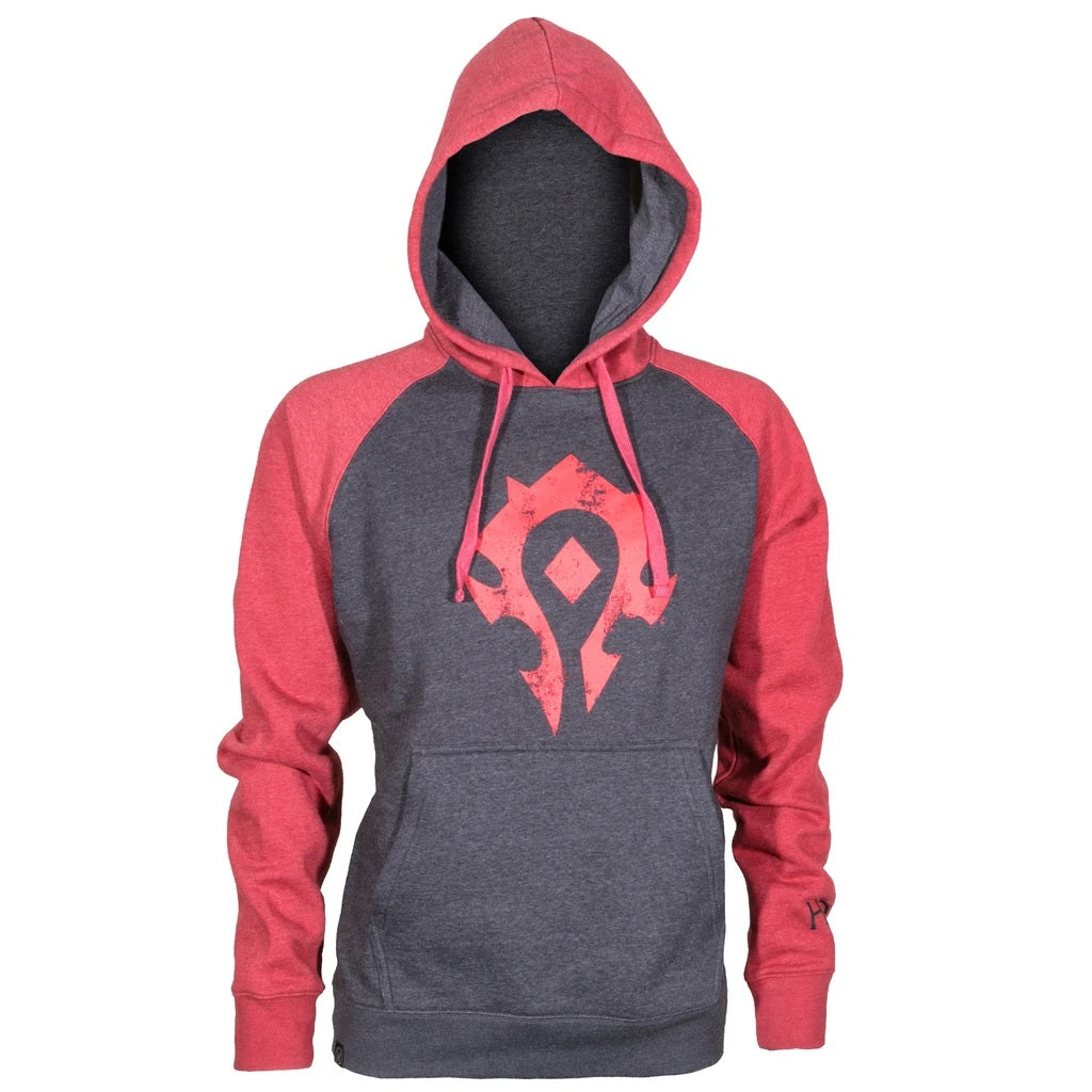 World of Warcraft Proud Horde Gamer Black and Red Pullover Hoodie