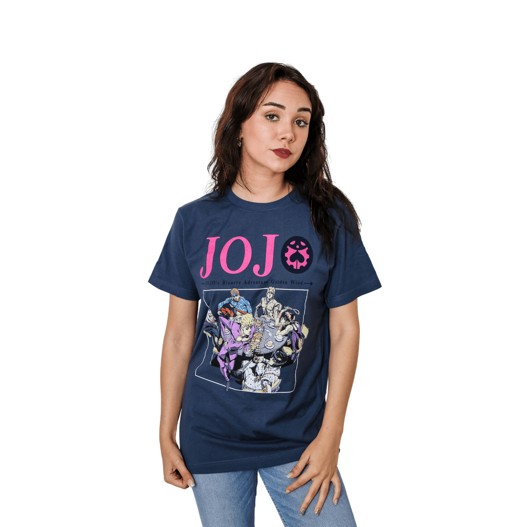 Jojo Bizarre Adventure S4 Main Group Anime Adult T-Shirt