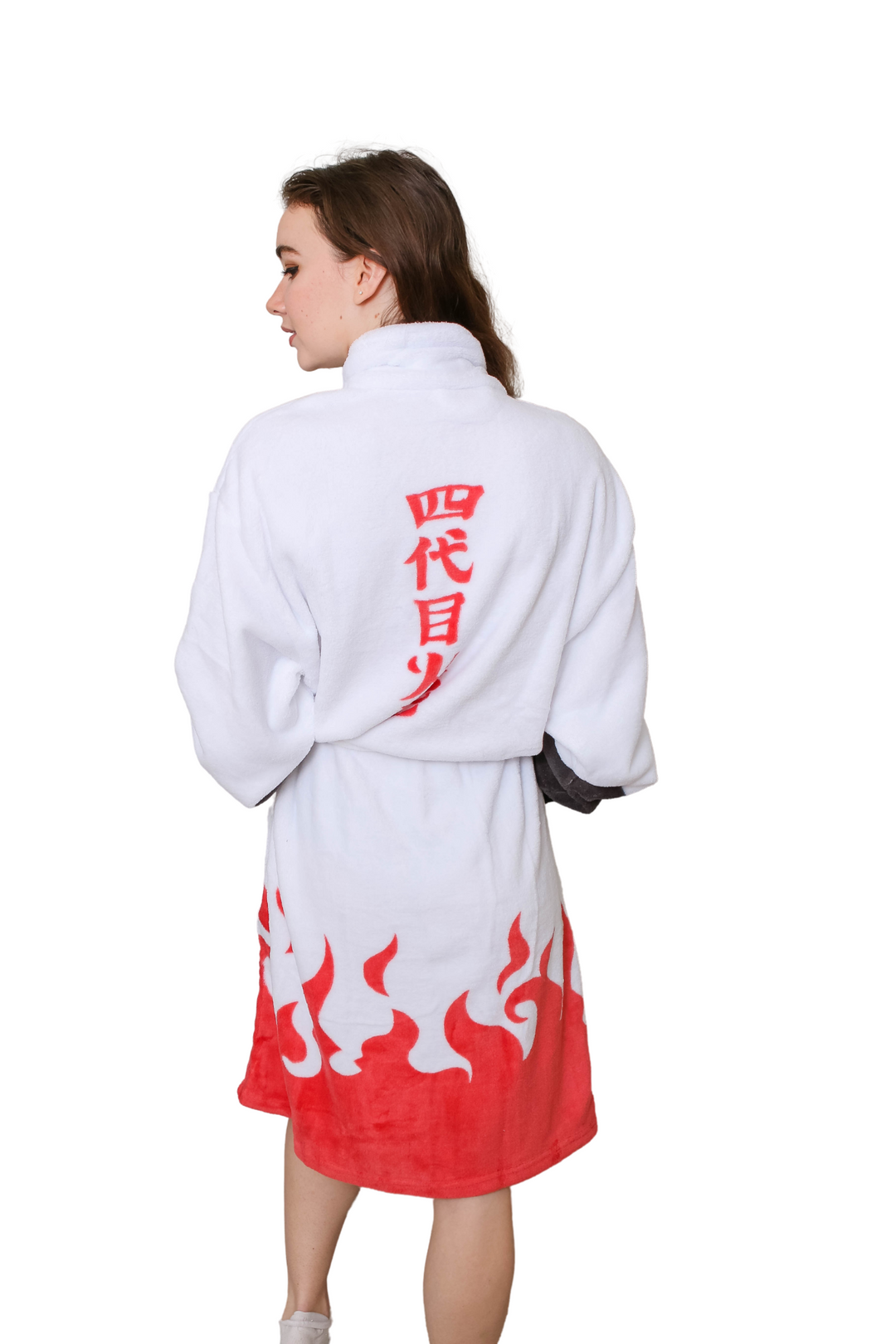 Naruto Shippuden 4Th Hokage Costume Fleece Bathrobe