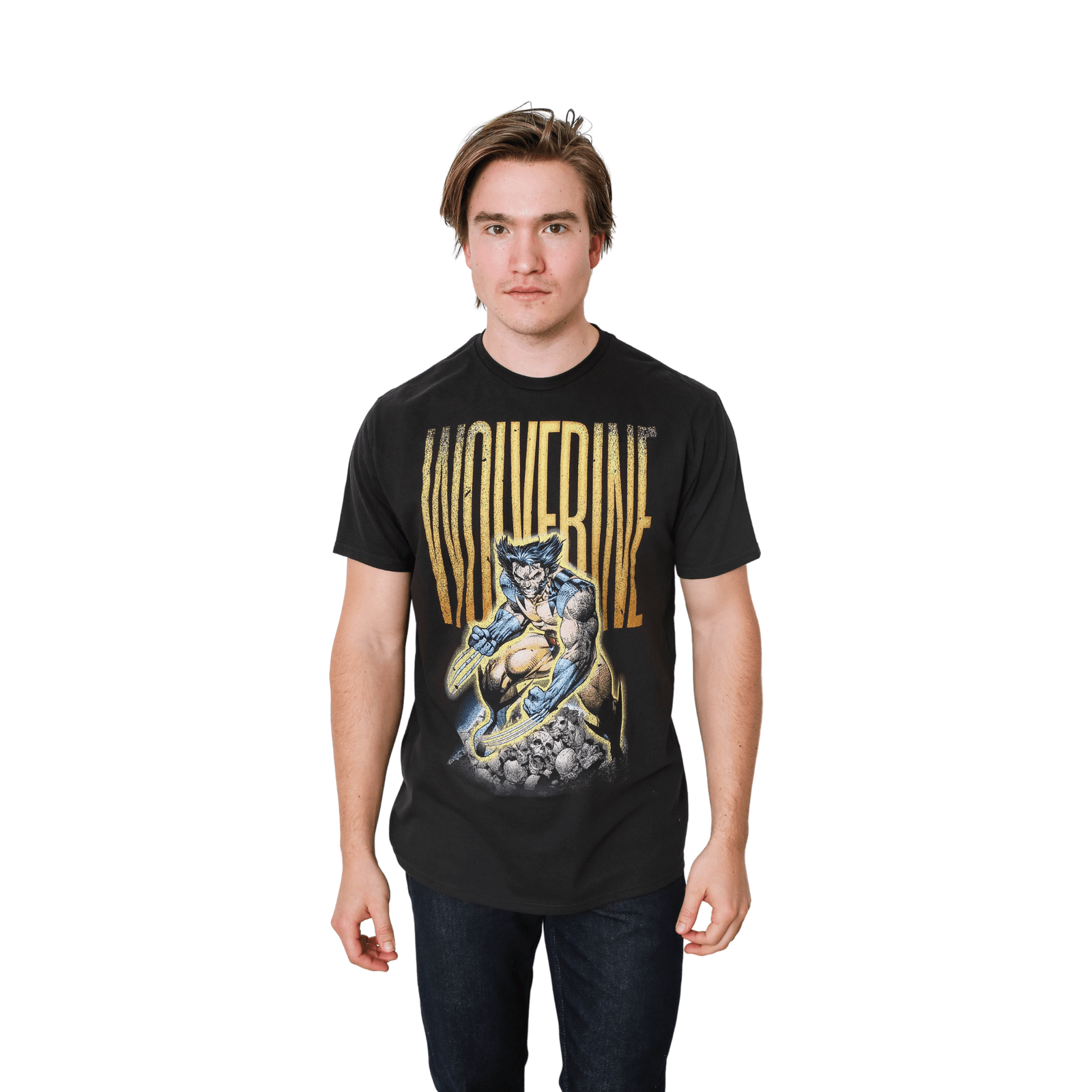 X-Men Wolverine Skull Pile Marvel Comics Adult T-Shirt