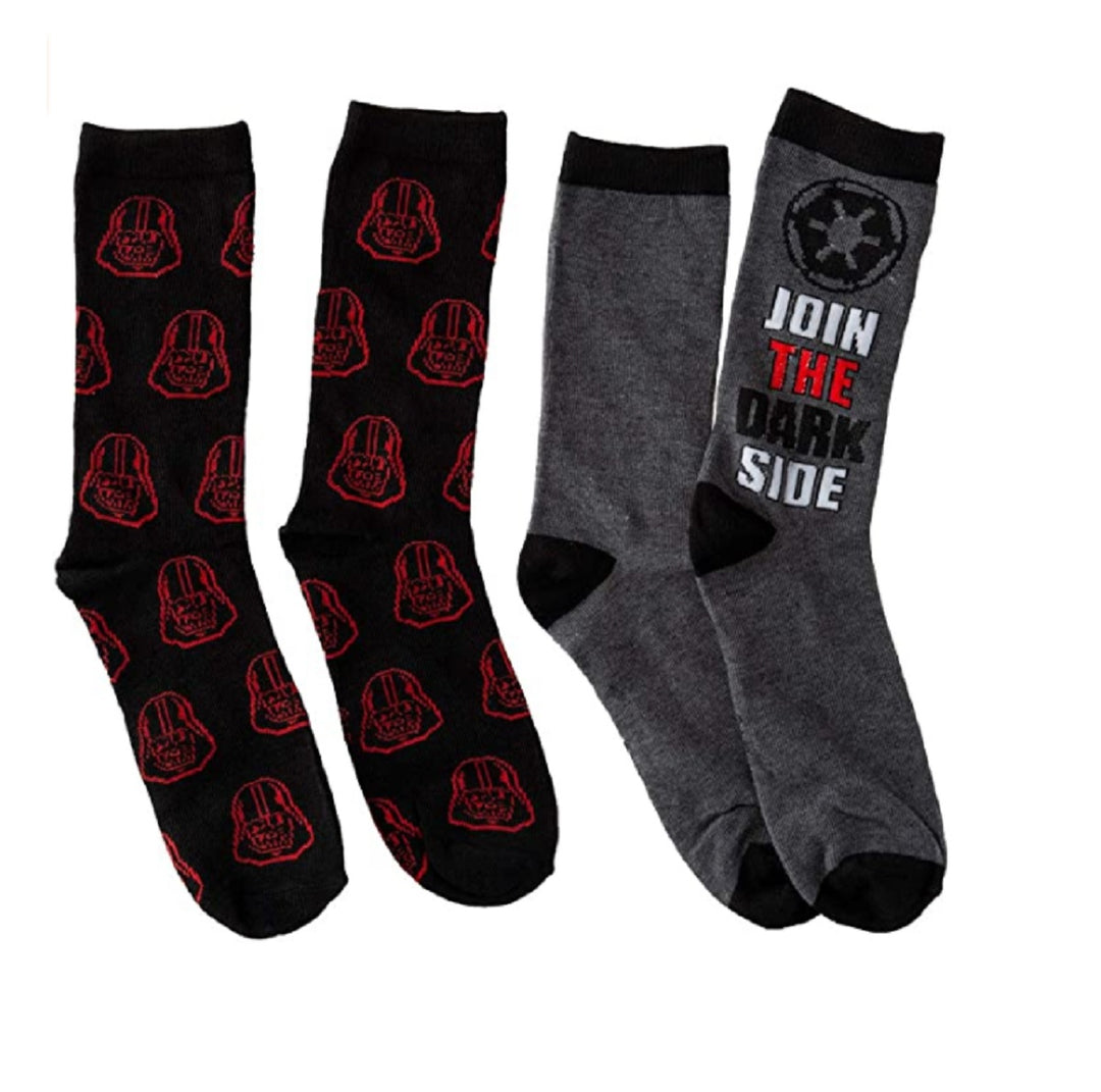 Star Wars Darth Vader Join the Dark Side 2-Pack Crew Socks