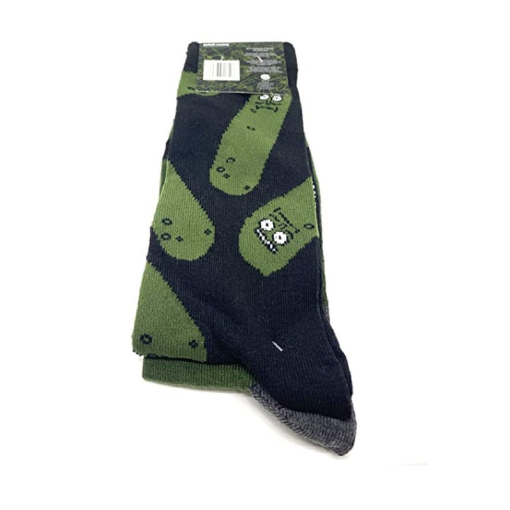 Rick and Morty Pickle Rick 2-Pack Crew Socks